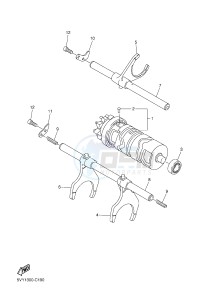 FZ1-N FZ1 (NAKED) 1000 (1ECA) drawing SHIFT CAM & FORK