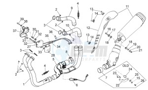 Tuono V4 1100 RR (EMEA, APAC) (AU, EU, HK, IS, JP, NZ, RC, S, T, VN) drawing Exhaust pipe I