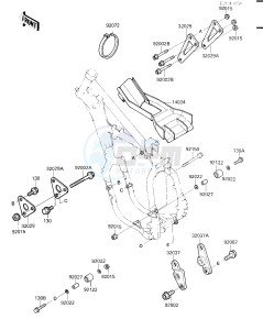 KX 500 D [KX500] (D1) [KX500] drawing FRAME FITTINGS