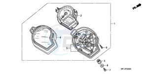 CBR1000RRA France - (F / CMF HRC) drawing METER