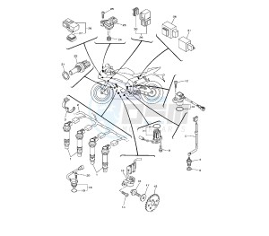 YZF R6 600 drawing ELECTRICAL DEVICES