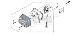 PK50M drawing TAILLIGHT