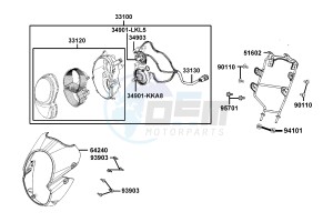 K-PIPE 50 drawing Head Light