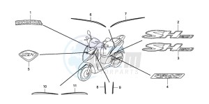 SH150R 125 drawing MARK