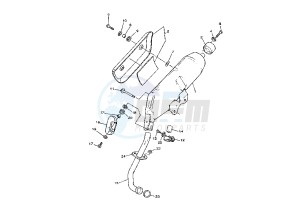 YP MAJESTY 125 drawing EXHAUST