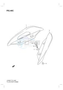 UH200 BURGMAN EU-UK drawing PILLION RIDER HANDLE