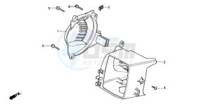 PK50S drawing SHROUD/FAN COVER