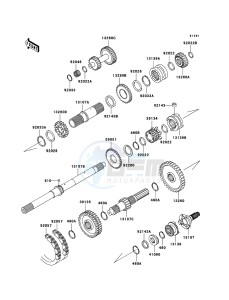 MULE 3010 4x4 KAF620E6F EU drawing Transmission