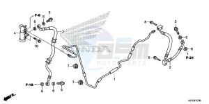 SH125DG SH125D E drawing REAR BRAKE HOSE/BRAKE PIPE