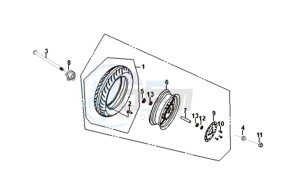 FIDDLE II 50 45KMH (L8) EU EURO4 drawing FRONT WHEEL