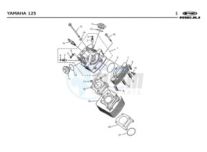 RS2-125-MATRIX-RED drawing CYLINDER HEAD - CYLINDER  EURO2