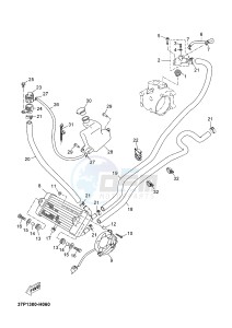 YP250R X-MAX 250 X-MAX 250 (1YS9 1YS9 1YS9) drawing RADIATOR & HOSE