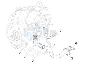 X7 125 Euro 3 drawing Secondairy air box