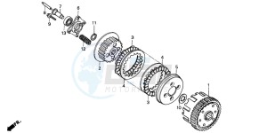 CG125 drawing CLUTCH