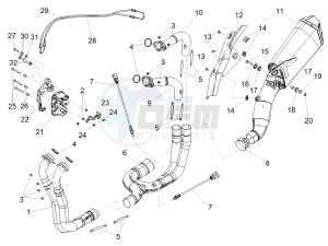 TUONO 1100 V4 RF E4 ABS (NAFTA) drawing Exhaust pipe I