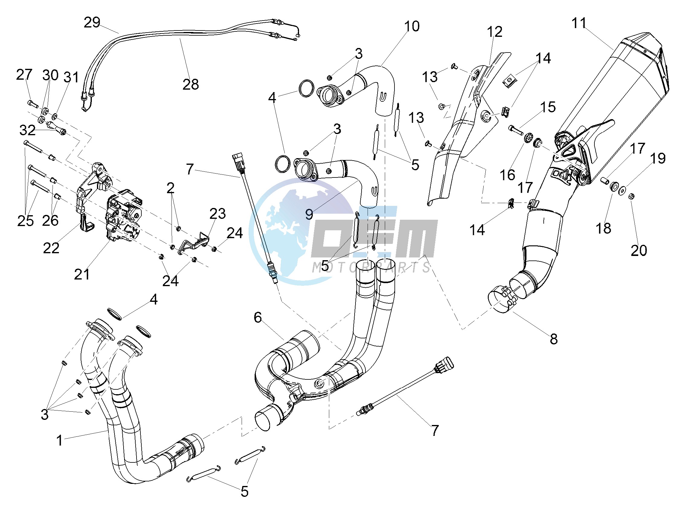 Exhaust pipe I