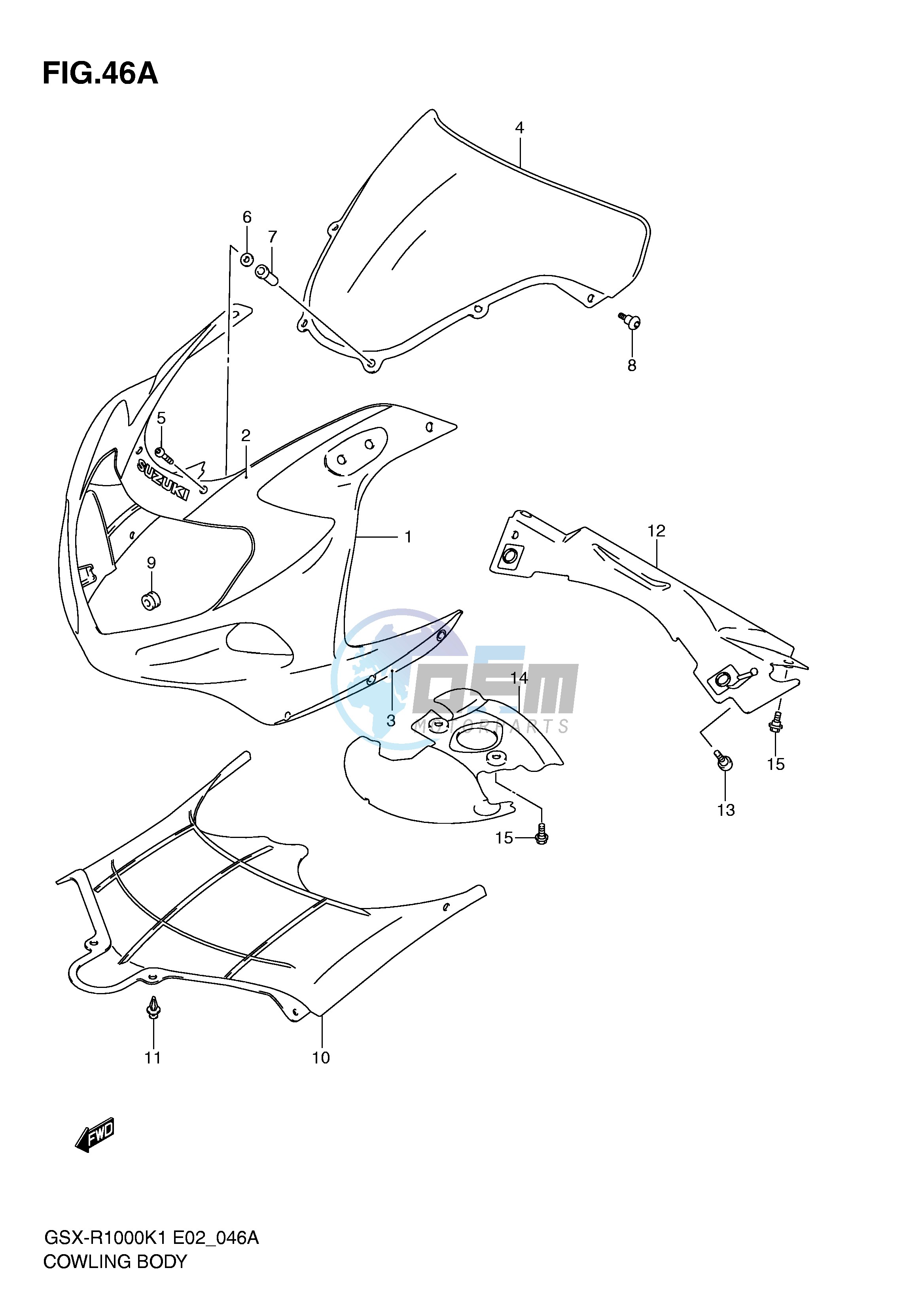 COWLING BODY (GSX-R1000K2)