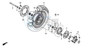 VT1100D2 drawing REAR WHEEL