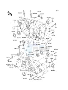 KX 250 R [KX250] (R1) R1 drawing CRANKCASE