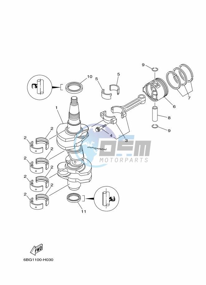 CRANKSHAFT--PISTON