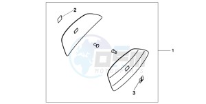 CBF600SA drawing COLOUR PANEL SET