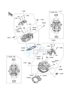 VN 1700 C [VULVAN 1700 NOMAD] (9FA) C9FA drawing CYLINDER HEAD