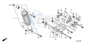 CRF100F9 Europe Direct - (ED / CMF) drawing REAR CUSHION