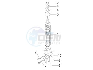 Liberty 125 4t Delivery e3 drawing Rear suspension - Shock absorbers