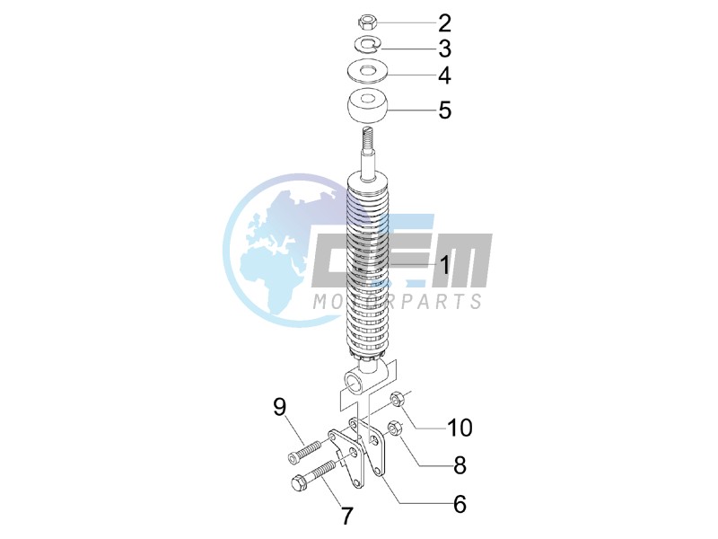 Rear suspension - Shock absorbers