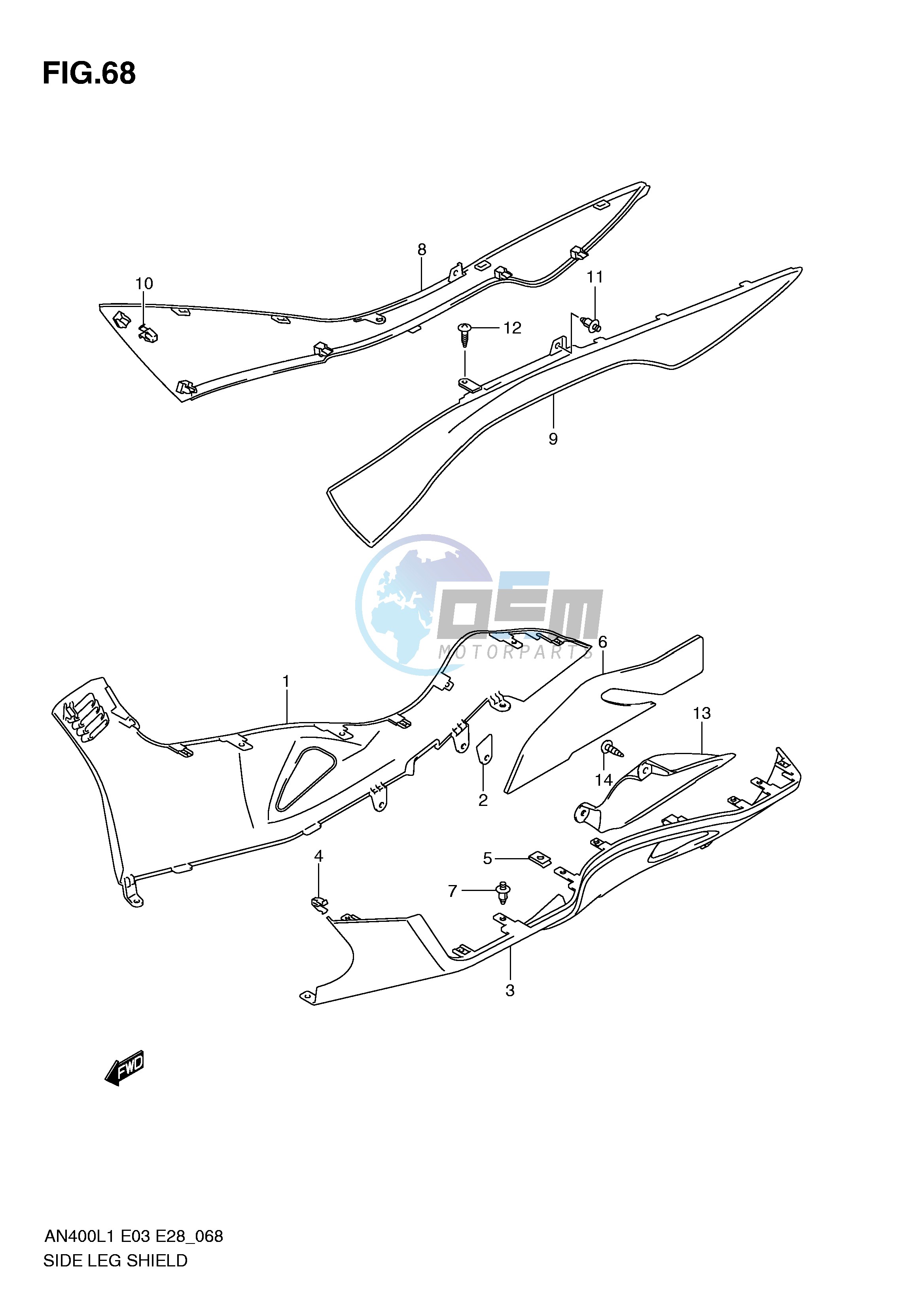 SIDE LEG SHIELD (AN400L1 E3)