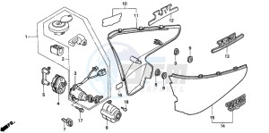 NV600C drawing SIDE COVER