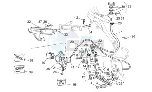 V 11 Cafe Ballabio 1100 drawing Rear brake system