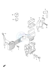 DF 20A drawing Rectifier/Ignition Coil Non-Remote Control