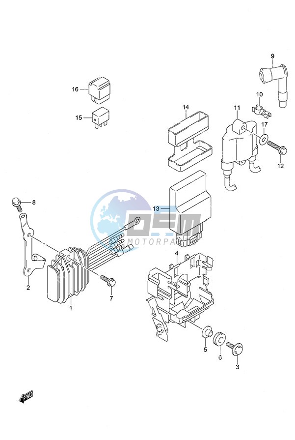 Rectifier/Ignition Coil Non-Remote Control