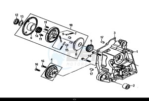 SYMPHONY ST 50 (25 KM/H) (XB05W4-NL) (E4) (L7-M0) drawing R CARNK CASE-OIL PUMP ASSY