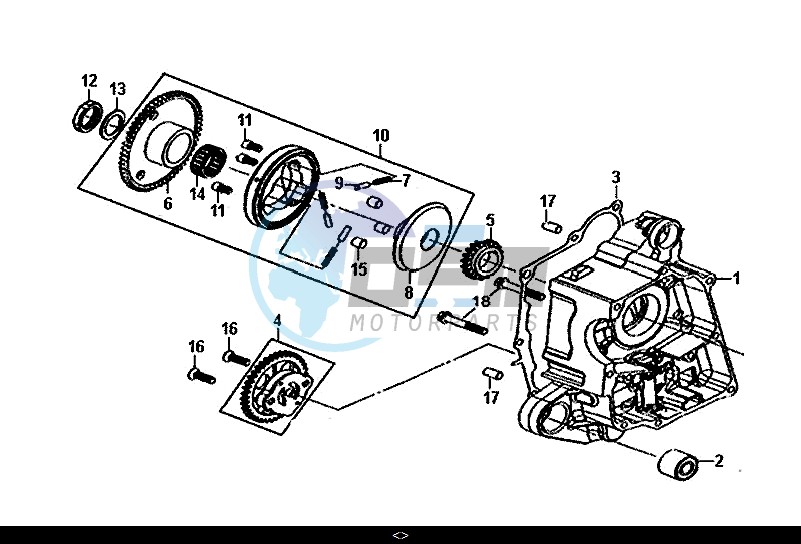 R CARNK CASE-OIL PUMP ASSY