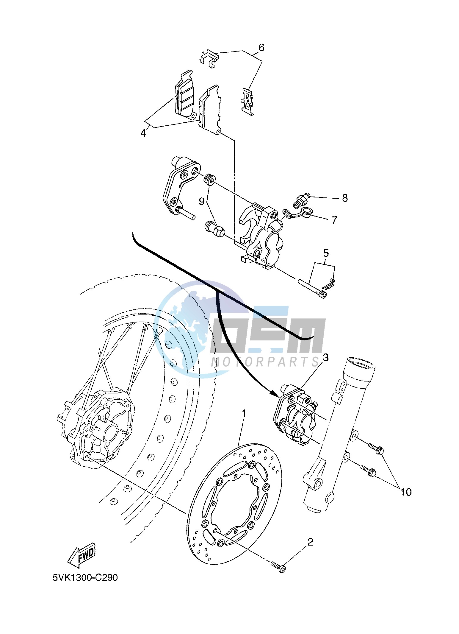 FRONT BRAKE CALIPER