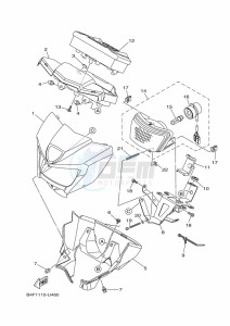 YFM700FWBD YFM70KPXK (B5K3) drawing HEADLIGHT 2