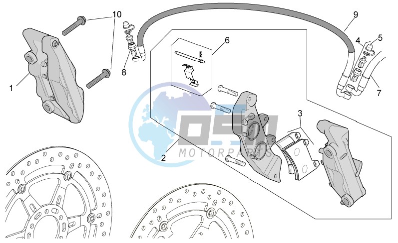 Front brake caliper