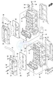 DF 250 drawing Cylinder Head SS Model