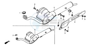 PK50M drawing EXHAUST MUFFLER