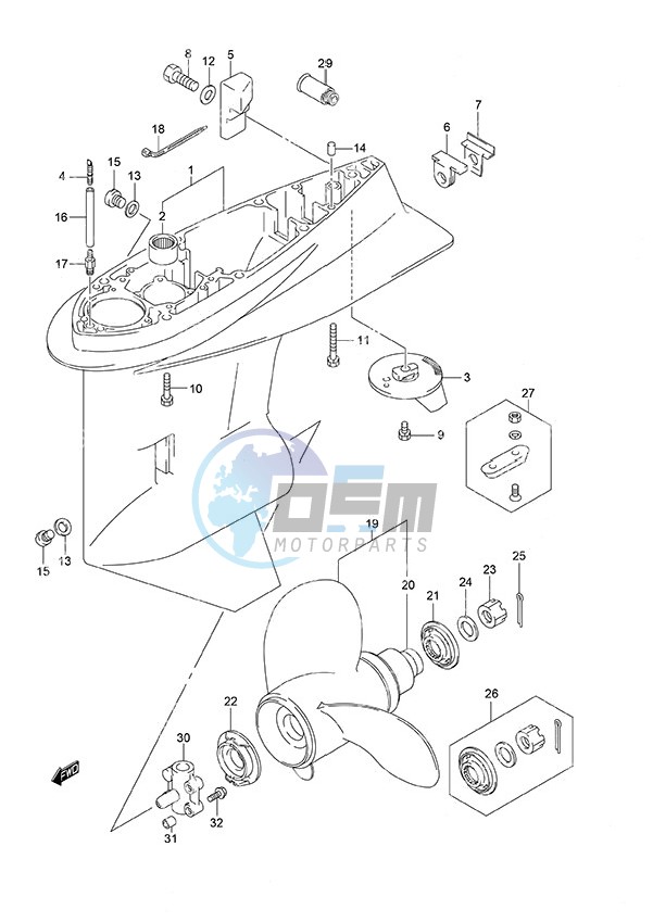 Gear Case High Thrust