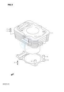 DR250 (E24) drawing CYLINDER