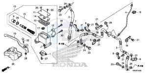 TRX500FA5H TRX500FA ED drawing FRONT BRAKE MASTER CYLINDER