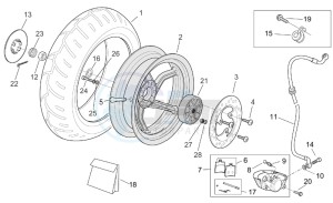 SR 50 IE-Carb drawing Rear wheel - disc brake