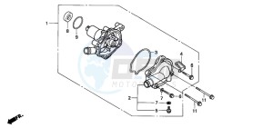 XL650V TRANSALP drawing WATER PUMP