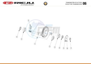 BYE-BIKE-WHITE drawing REDUCING TRANSMISSION