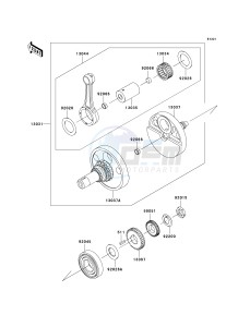 KL 650 E [KLR650] (E8F-E9F) E9F drawing CRANKSHAFT