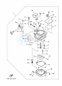 F25DETL drawing CARBURETOR