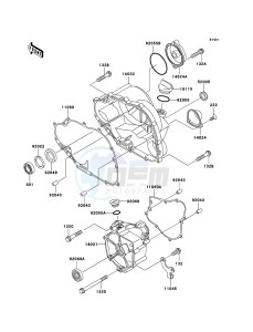 KLF250 KLF250A6F EU GB drawing Engine Cover(s)